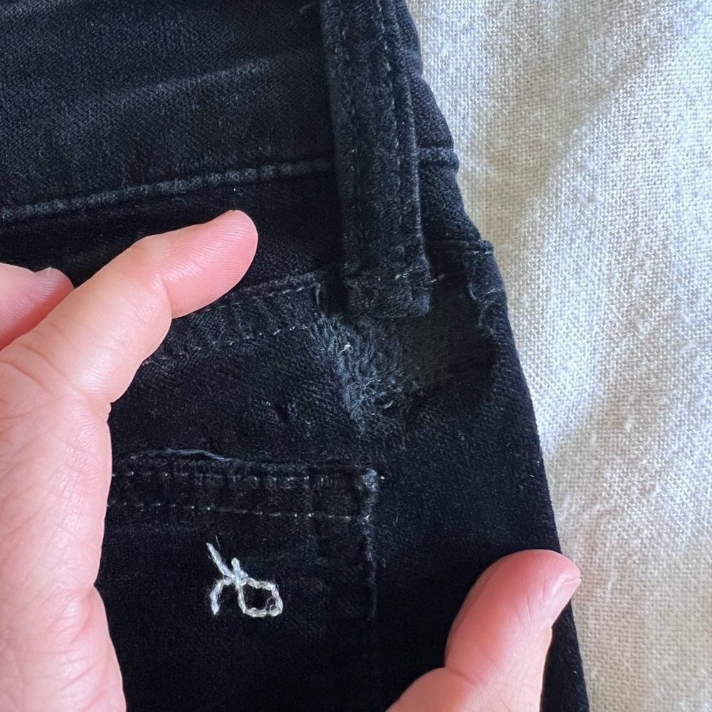 Rag & bone Velvet Black Jeggings Size 26 - Picture 7 of 9